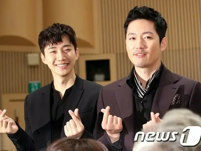Junho (2PM), actor Jang Hyuk, participating in TV Series ”Oily Melo” productionpresentation. Seoul M