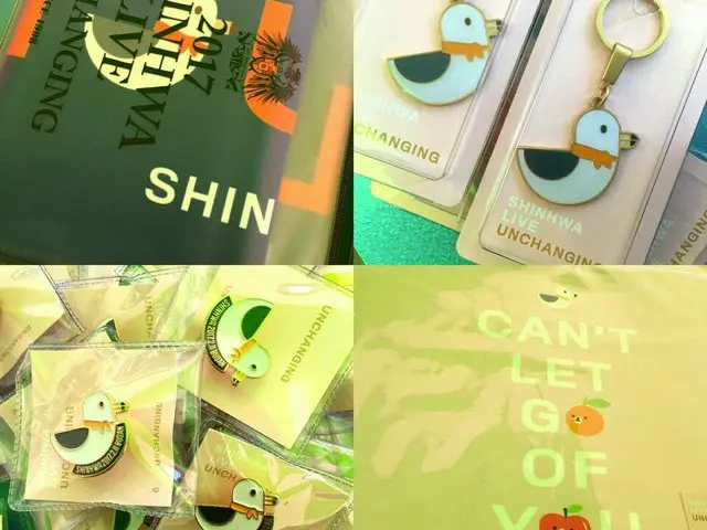 SHINHWA, goods for Busan at Busan concert too. . ”Shi” is a seagull.