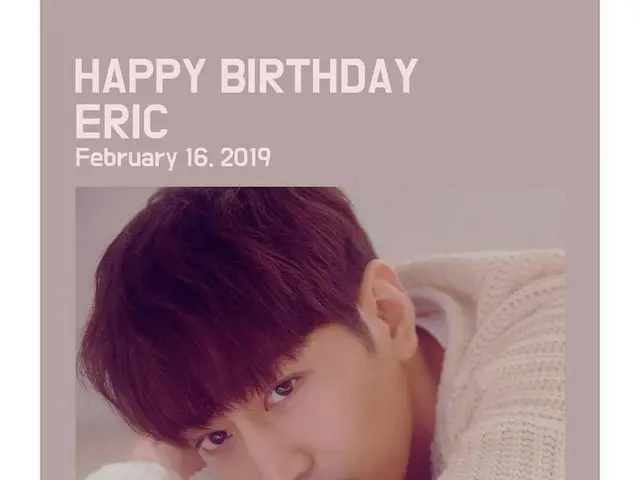 【G Official】 SHINHWA, celebrate Eric's birthday.