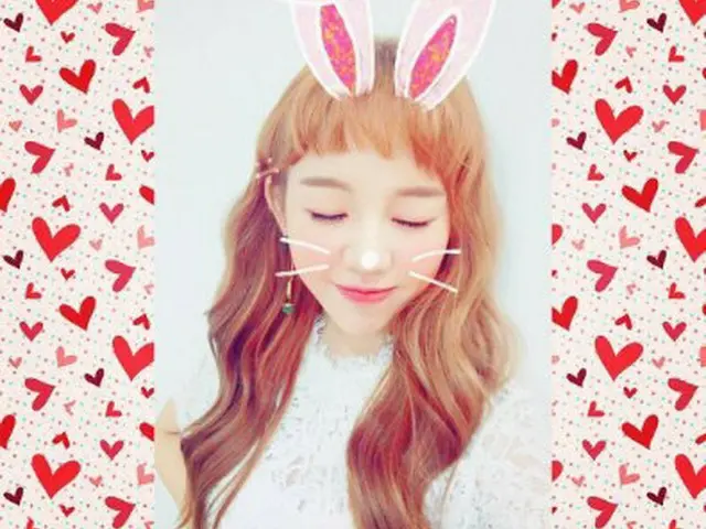 Baek A Yeon, Updated SNS. Make a cute rabbit!