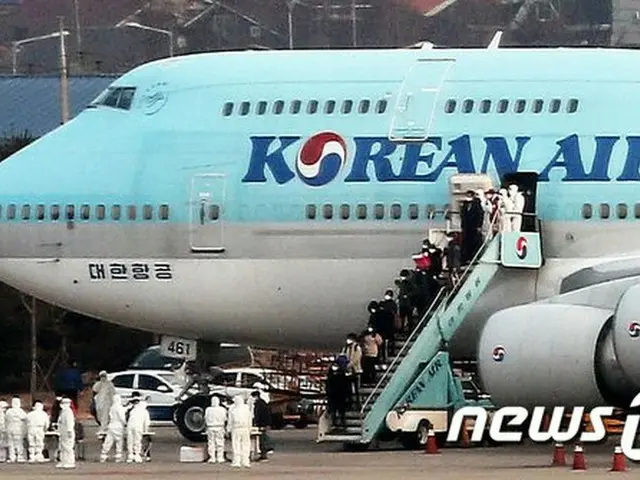 將會公佈乘員和被新型冠狀病毒感染的“ #大韓航空”的客流量