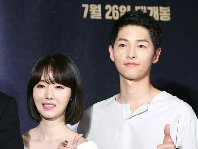 Actress Lee Jung Hyun & actor Song Joong Ki, attended the movie ”BattleshipIsland” VIP preview. @ Se