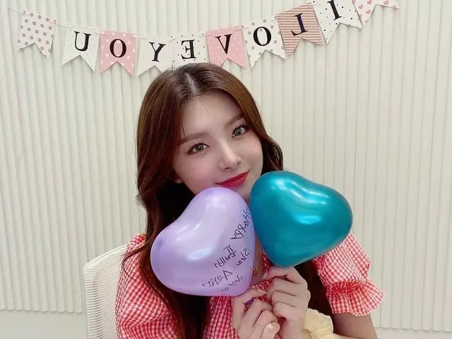 【T公式】EVERGLOW，[ #Oh]  Ul Heasha生日快樂~~❣生日快樂吧😉💗💗💗