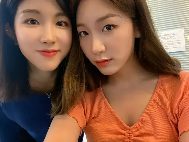 [T Official] LABOUM, [#LABOUM] It's been a while since I've done it 🙋♀️🙋♀️🧡#LABOUM #ZN #SOYEON