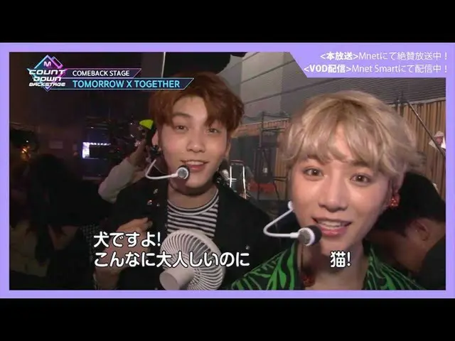 [J官方mn]✨TXT _ _回歸紀念交付✨[M COUNTDOWN _ _後台] #320 TOMORROW X TOGETHER CUT  