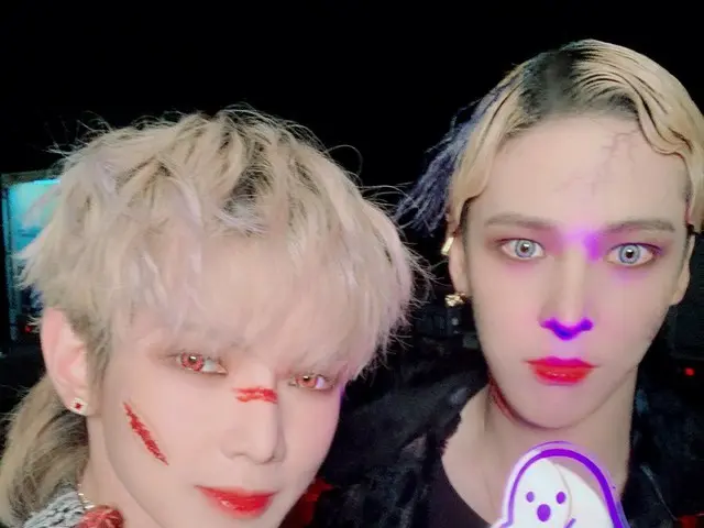 【T公式】ATEEZ，[ #女雕像]康！昨天的萬聖節慶祝活動Yeracula🧛（feat.Yuracula🧛） #ATEEZ #ATEEZ