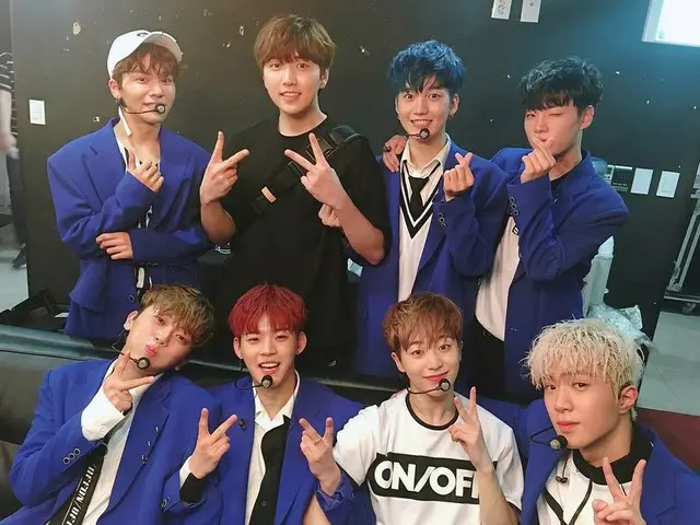 B1A4 Sandeul, updated SNS. We support the rookie group ONF. ”#Today #Showcase#MC #Sandeul #Fight”