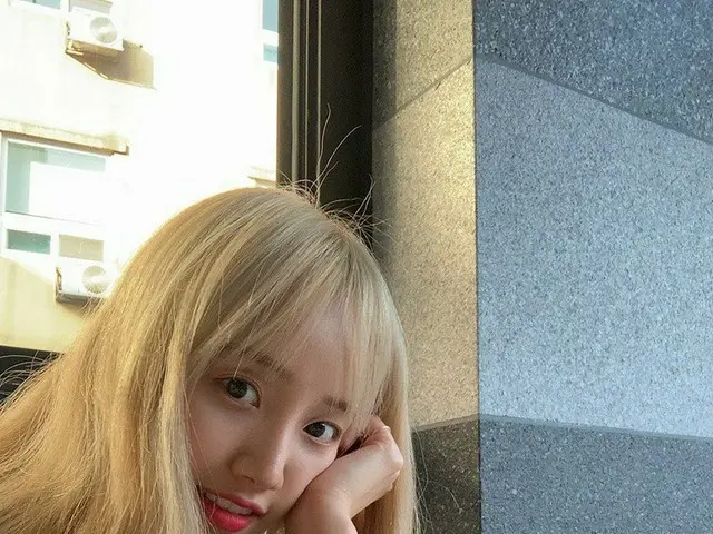 [T Official] Cherry Bullet, [#HAEYOON] Blonde college student days #CherryBullet