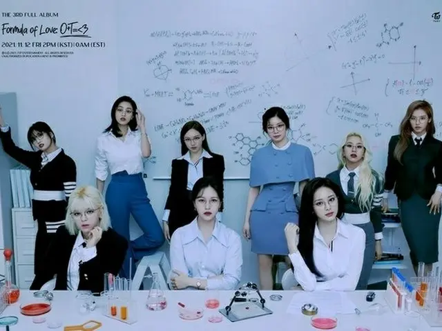 TWICE，第三張完整專輯《愛的方程式：O + T = <3》在Billboard 200中排名第三