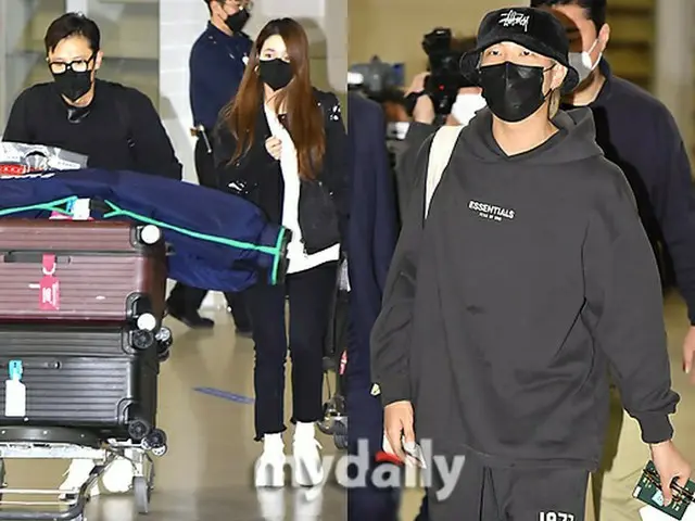 Lee Byung Hun and his wife Lee MIN JEONG returned from LA, USA. Incheon Airporton the morning of the
