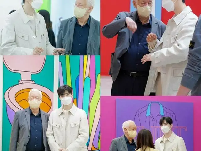 CHAEUNWOO (ASTRO) participated in ”The Master of British Contemporary Art:Michael Craig-Martin Exhib