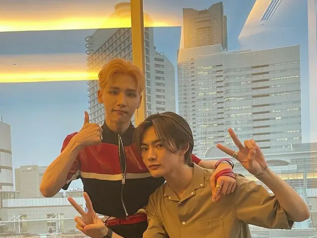 A former YG trainee NOA, reunited with”AB6IX” Jeon Woong. .. ..