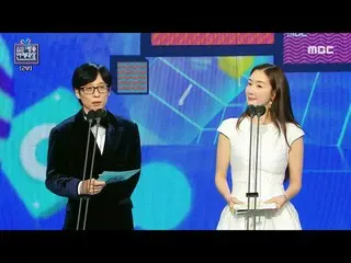 [公式mbe][2022年MBC演藝大賞]劉在石和崔智友_✨!, MBC 221229作為主持人在2022年MBC演藝大賞“大獎”中播出  