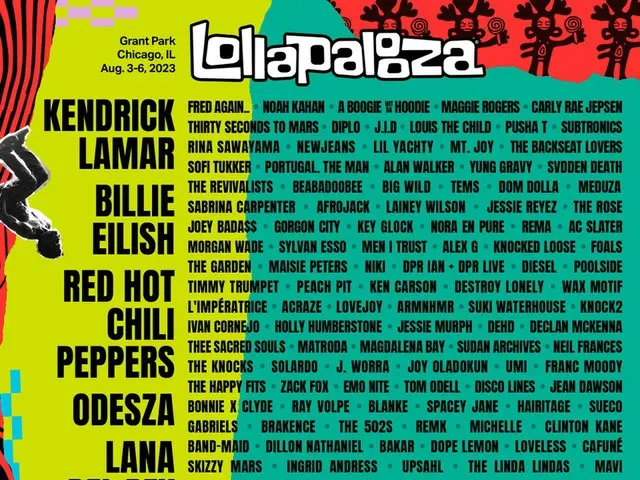 ”TOMORROW X TOGETHER” will appear as a headliner at the festival ”Lollapalooza”held in Chicago, USA