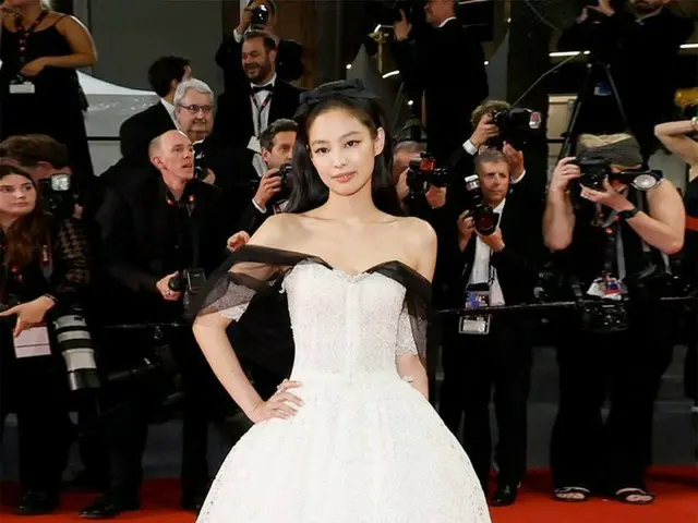 JENNIE appeared on the red carpet of the Cannes International Film Festival. . .