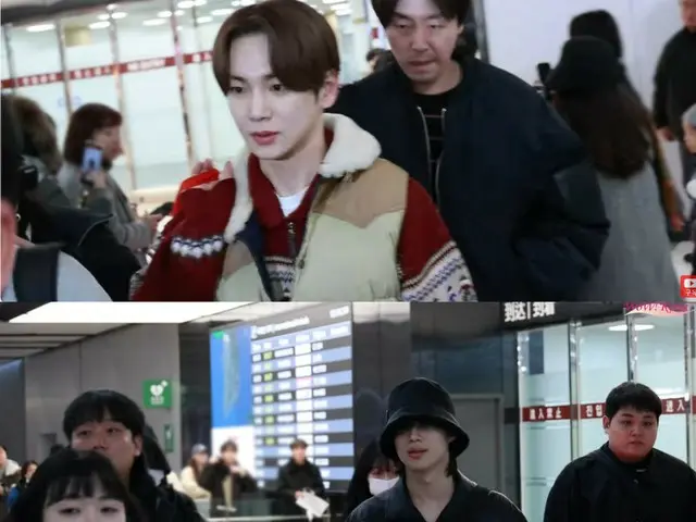 「SHINee」Key與泰民於11月30日下午抵達金浦國際機場