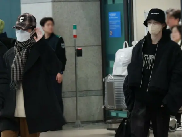 「NCT」RENJUN & CHENLE於23日下午在仁川國際機場回國