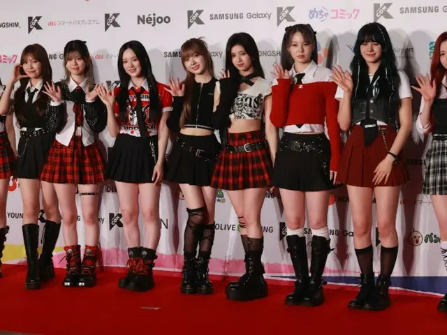 「NiziU」現身參加11日下午的「KCON JAPAN 2024」紅毯活動