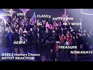 241117 KGMA 榮譽選擇獎粉絲攝影機（스피넬）
 aespa_ _ NCT_ _ WISH_ _ NizIU_ TREASURE_ _ _ FIFTYF