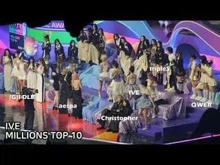 241130 IVE_ _ 'MILLIONS TOP 10' IDOL Reaction 粉絲攝影by 스피넬
 * 請勿編輯，請勿重新上傳    