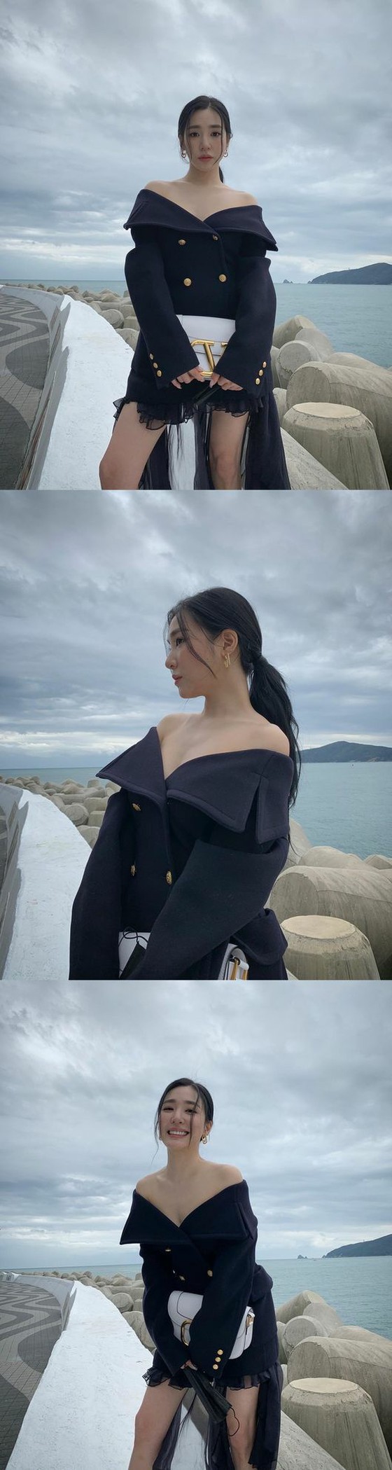 少女時代蒂芬妮(SNSD),在釜山的模特姿勢,虛幻的風格