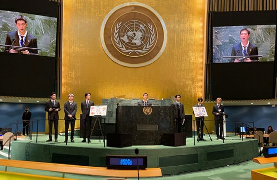 “防彈少年團”JIMIN，在聯合國演講中超級緊張……捕捉瞬間