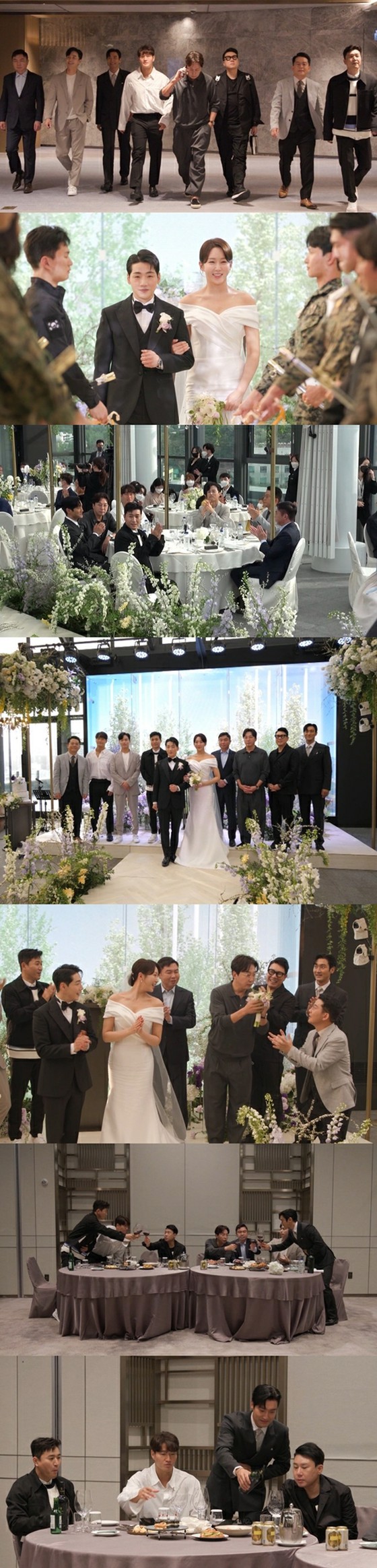 在婚禮上收到花束的樸健&韓英金俊昊不是嗎？
