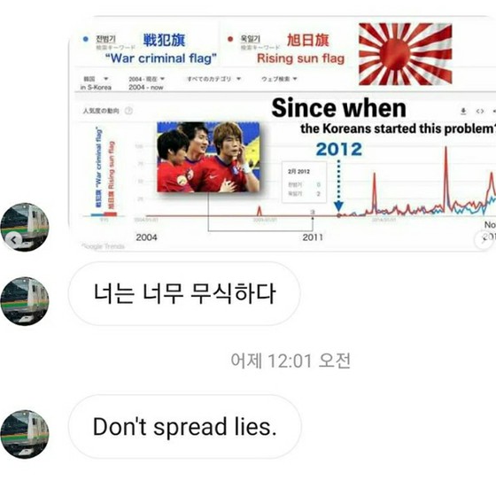韓國教授批評日本網民合成照片攻擊