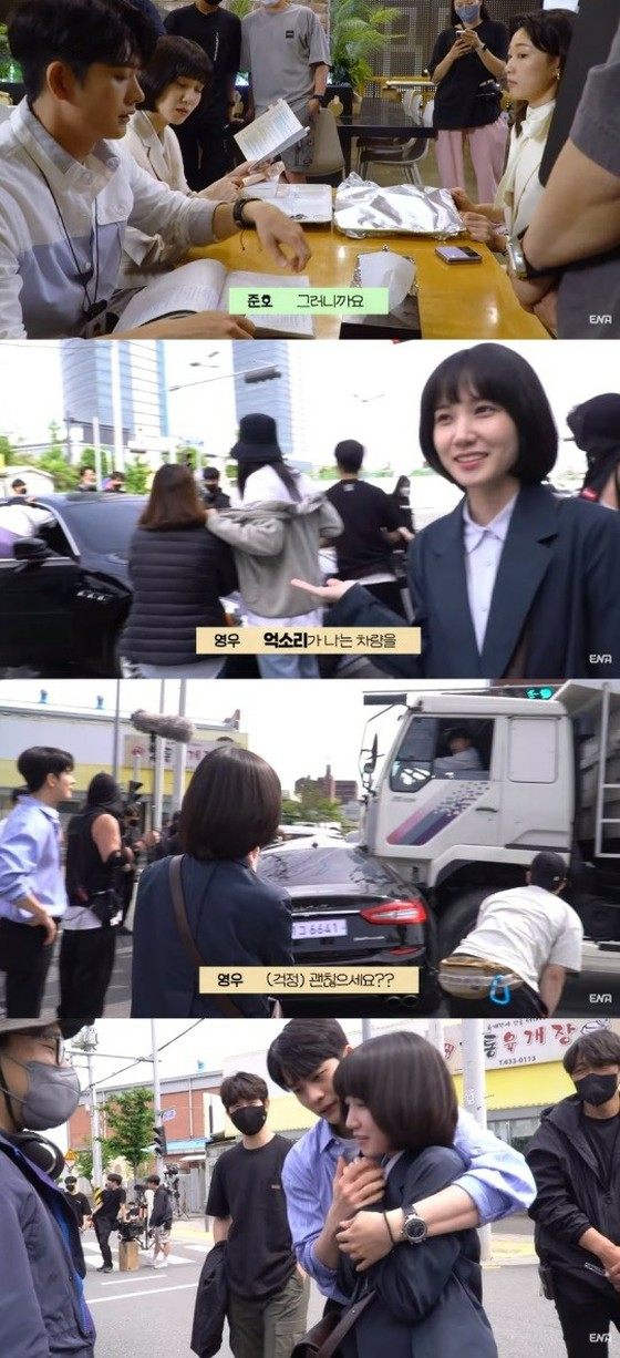 《Woo Young Woo》翻斗車x客車碰撞現場直接拍攝...一睹樸恩彬的善意