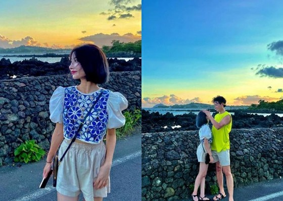 歌手李智勳的妻子綾音在女團視覺中公開了熱辣的濟州照片