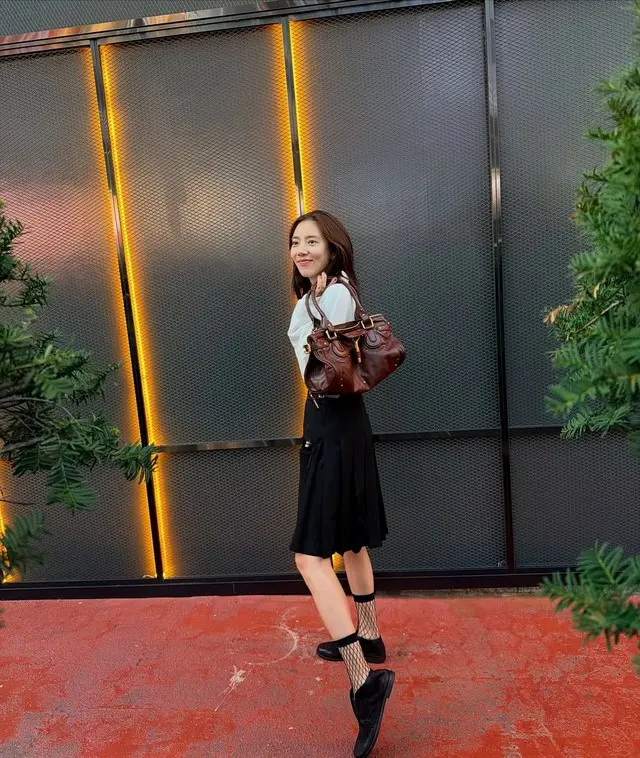 ソン・ダムビ、子育ての合間に…メッシュのソックス「これは幸せ」