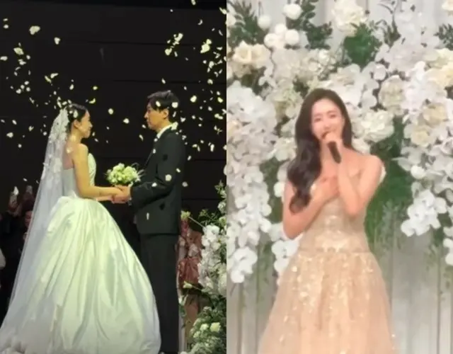 ウンジョン＆キム・ビョンウ監督、「T-ARA」メンバーが祝う中で結婚…ハ・ジョンウが祝辞、祝歌は新婦が直接歌った