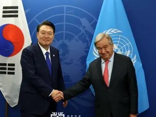 尹總統會見聯合國秘書長…“與聯合國合作防止北韓的挑釁”