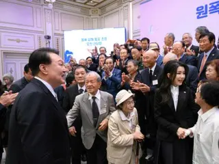 尹總統會見原子彈受害者並誓言發展面向未來的日韓關係