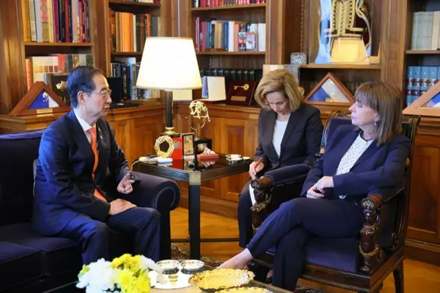 韓国首相、ギリシャ首相と会談…「先端産業協力の拡大」「釜山万博への支持要請」