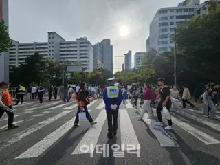 萬聖節前夕，韓國約 1,600 名警察被派駐到弘大地區