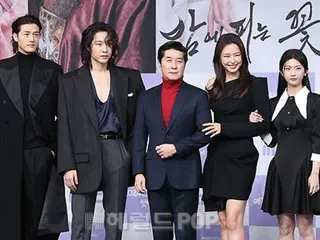 [圖]李浩尼、李政元等出席MBC新劇《夜裡綻放的花朵》製作發表會