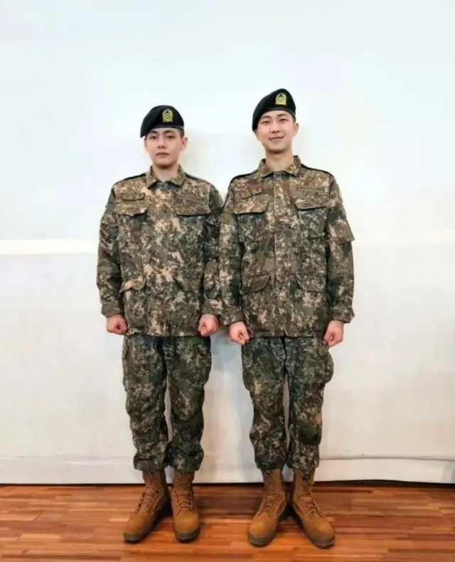 「BTS」RM & V、本日（16日）新兵教育修了2