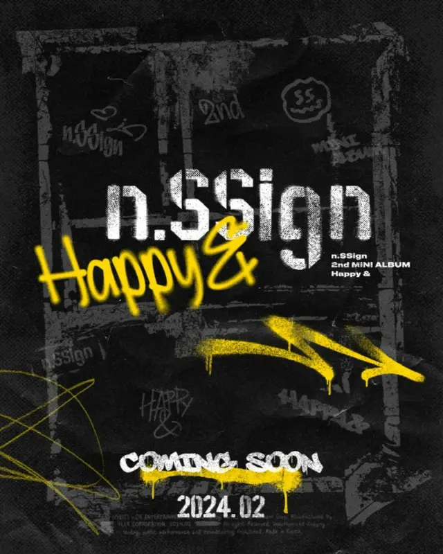 「n.SSign」、2ndミニアルバムで2月カムバック…2ndミニアルバム「Happy &」発売