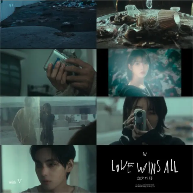 IU（アイユー）、「BTS」Vと共にした「Love wins all」トレーラー公開