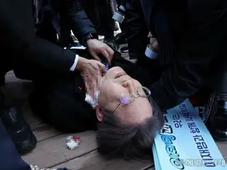 在釜山遭到襲擊的韓國民主黨代表李在明和裴賢鎮“希望早日康復”