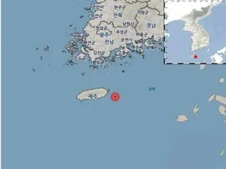 M2.0地震 濟州島西歸浦市以東51公里=韓國