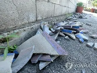 韓國西南部地震造成270多個設施受損