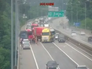 東海高速公路發生碰撞事故，造成47人輕傷=韓國