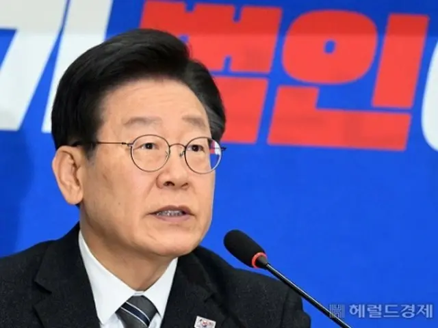 民主黨巡迴選舉首日，李在明代表候選人以90.75%的得票率壓倒性領先=韓國