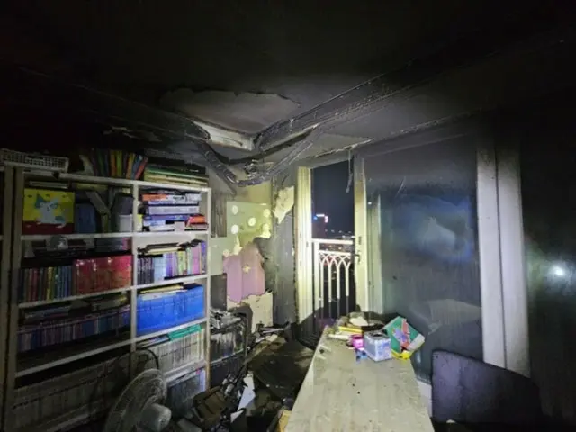 「エアコンからボンという音がした」…マンション火災で77人退避＝韓国
