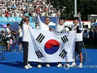 韓國隊在巴黎奧運射箭男子團體賽取得三連勝