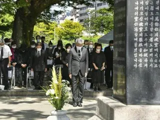韓國僑務院院長訪問日本並出席原子彈爆炸罹難者追悼會