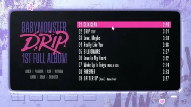 「BABYMONSTER」、「CLIK CLAK」の音源1分20秒を破格の先行公開2