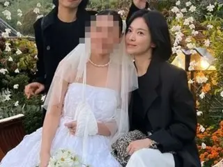 女演員宋慧喬，這是很麻煩嗎？ …非常漂亮的婚禮嘉賓